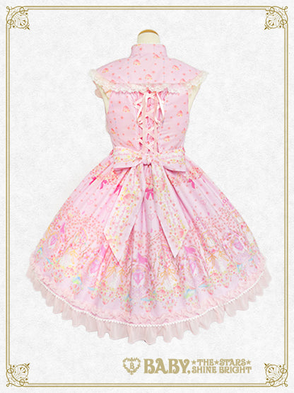 はなもも Shangri-La柄オリエンタルジャンパースカート