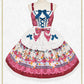 [Pre-order] Pastoral Decoration Palette Apron Jumper Skirt