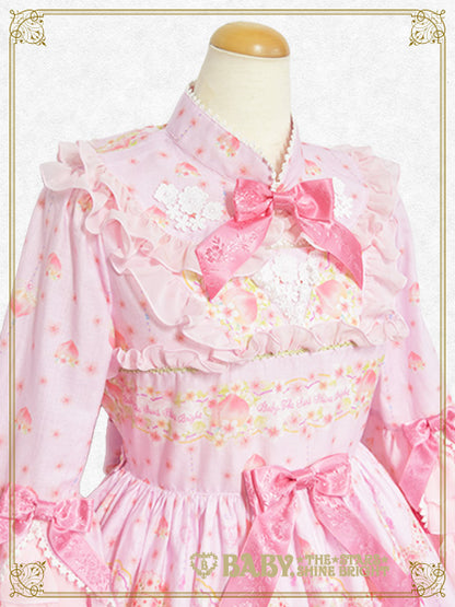 はなもも Shangri-La柄ワンピース