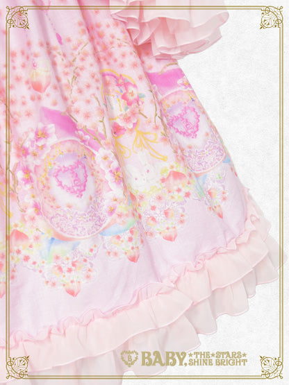 はなもも Shangri-La柄ワンピース