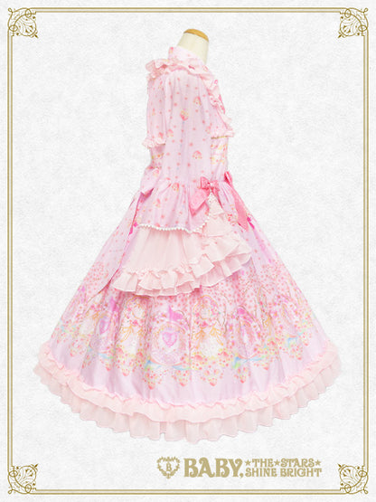 はなもも Shangri-La柄ワンピース