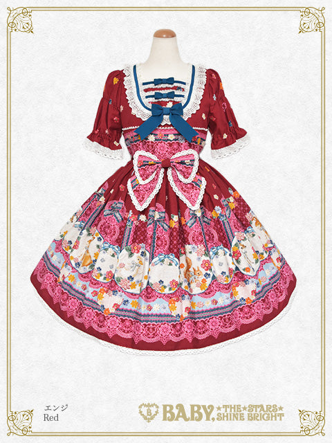 [Pre-order] Pastoral Decoration Palette One piece Dress