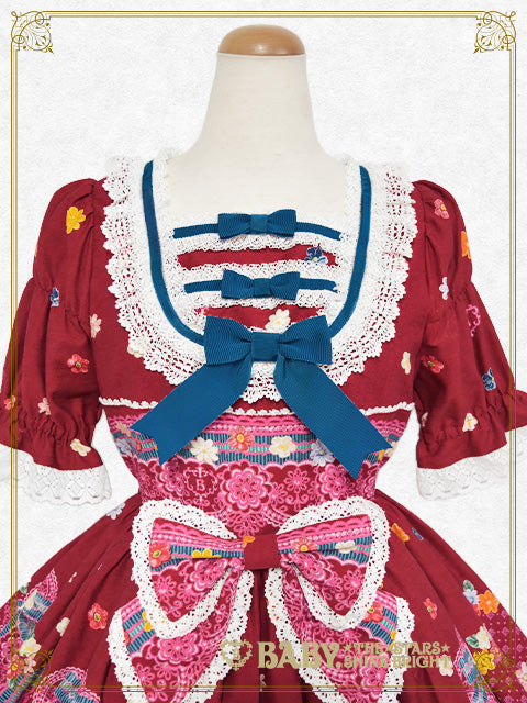 [Pre-order] Pastoral Decoration Palette One piece Dress