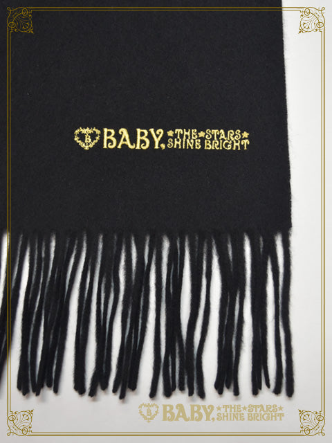 BABY logo embroidered scarf