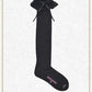 Ribbon loop lace overknee socks
