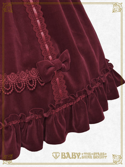 Velveteen Rose Lace Skirt