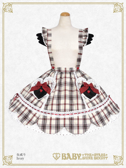 [Pre-order] Sweet Wing Tartan Check Skirt