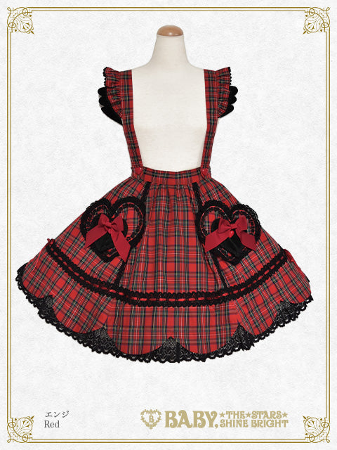 [Pre-order] Sweet Wing Tartan Check Skirt