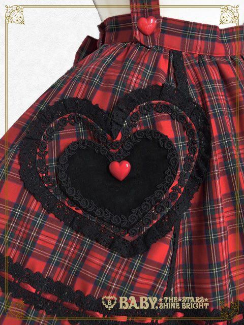 [Pre-order] Sweet Wing Tartan Check Skirt