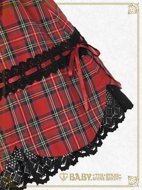 [Pre-order] Sweet Wing Tartan Check Skirt