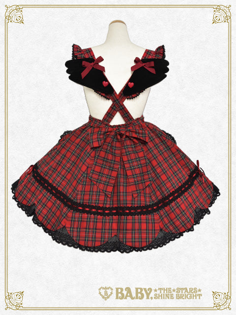 [Pre-order] Sweet Wing Tartan Check Skirt