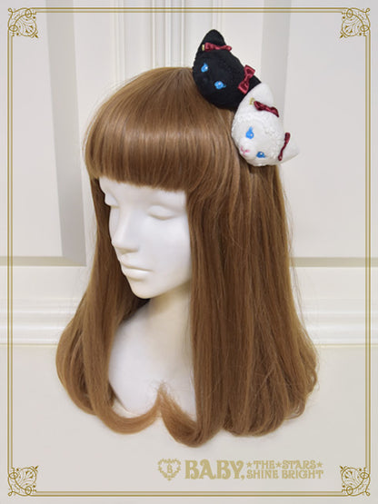 ねこくみゃちゃんクリップブローチ