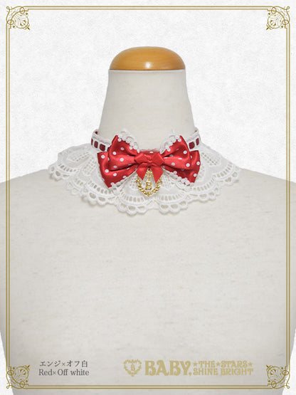 My Sweet Baby Cafe Dot Ribbon Choker