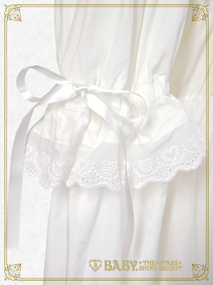 Detachable sleeve babydoll blouse