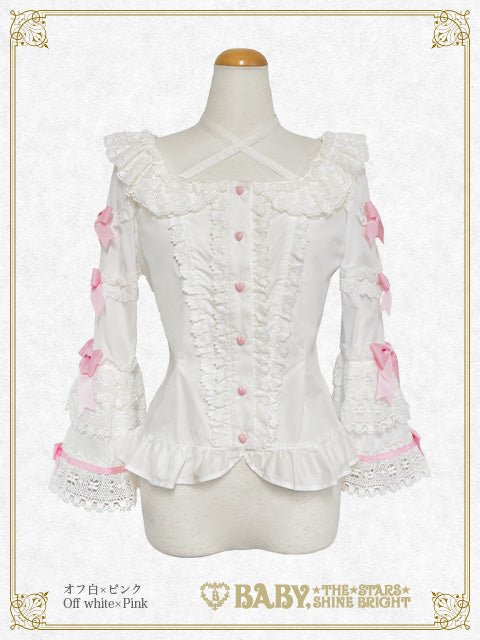 Cutie♡Whipped cream parfait blouse