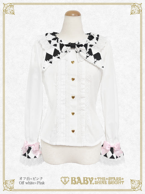 Queen of Hearts♥ Bunny ear blouse