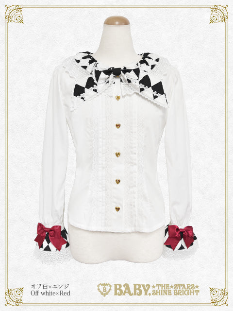 Queen of Hearts♥ Bunny ear blouse