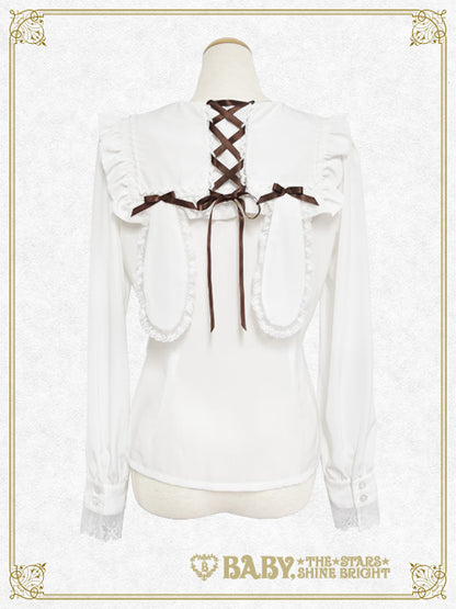 Waffle♡Cottonうさみみセーラーブラウス