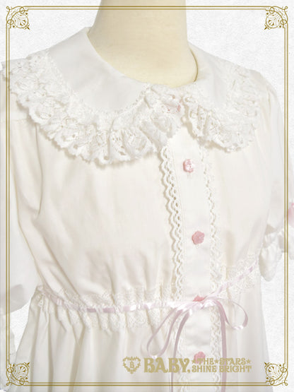 Bunny ear half sleeve baby doll blouse