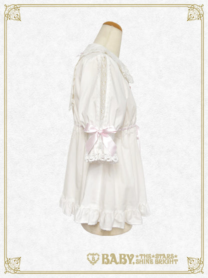 Bunny ear half sleeve baby doll blouse