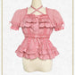 Double frill Half-Sleeve Blouse