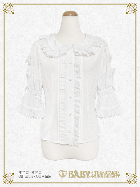 Sweetheart Parfaiteria dot tulle blouse
