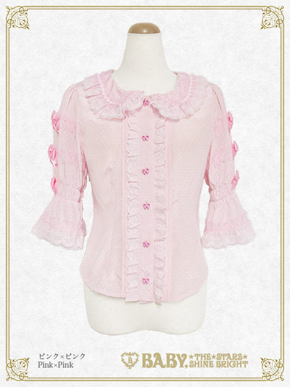 Sweetheart Parfaiteriaドットチュールブラウス