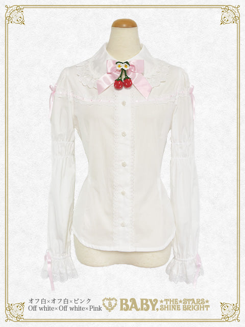 ゆらゆらいちごのStrawberry Garden 長袖ブラウス – BABY, THE STARS