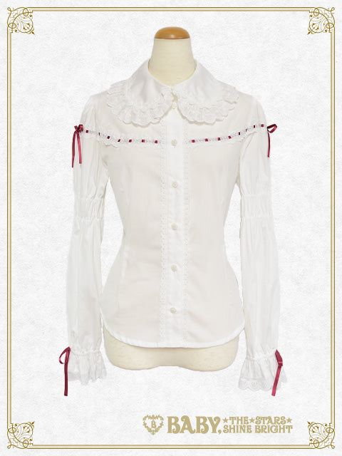 [Pre-order] Swinging Strawberry Garden Long Sleeve Blouse