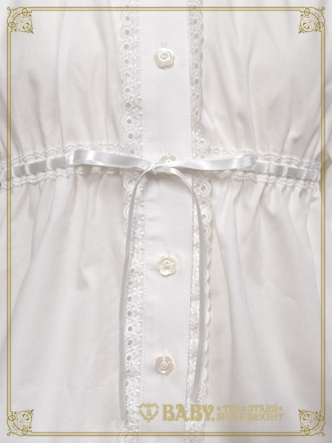 【予約】くまくみゃちゃんベビードールブラウス