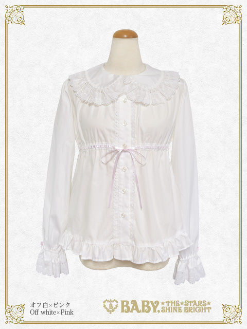 【予約】くまくみゃちゃんベビードールブラウス