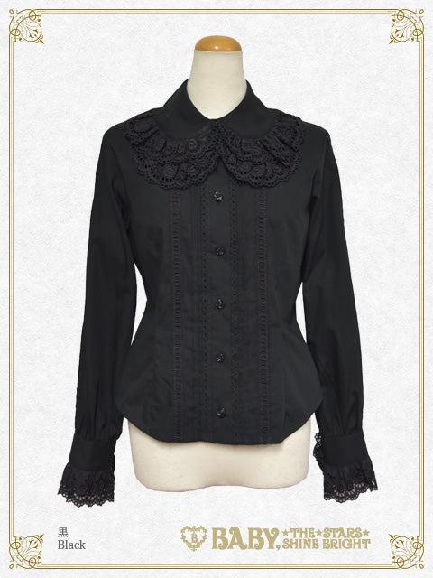 [Pre-order] Double Collar Pintuck Blouse