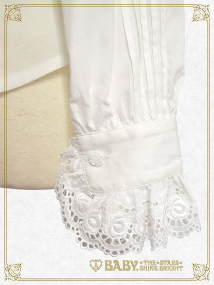 Double Collar Pintuck Blouse