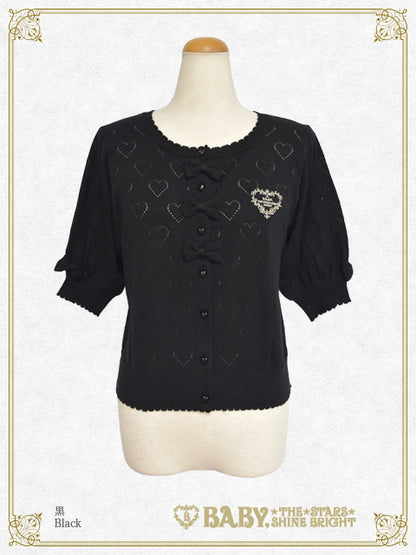Lovely Heart Half Sleeve Cardigan