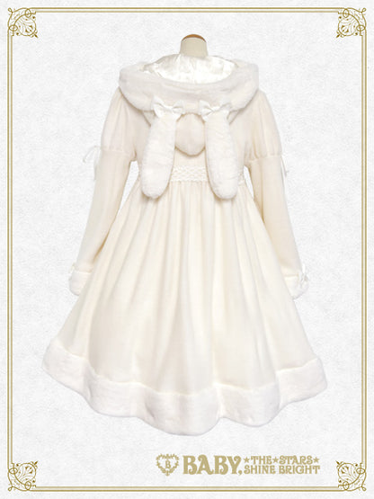 ゆらゆらいちごのうさみみコートワンピース