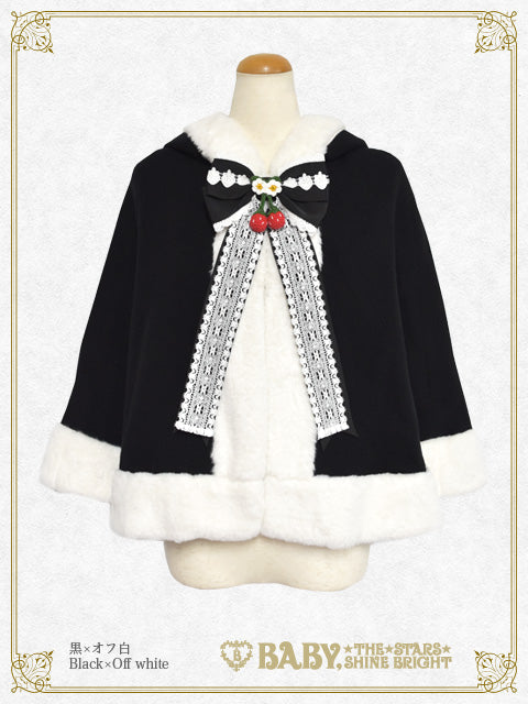 ゆらゆらいちごのうさみみファーケープ