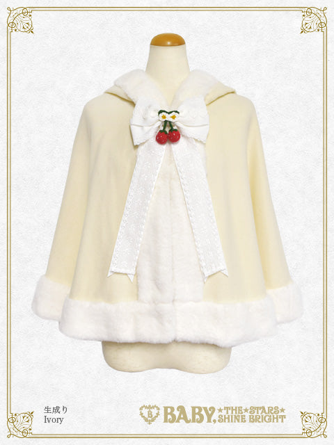 ゆらゆらいちごのうさみみファーケープ