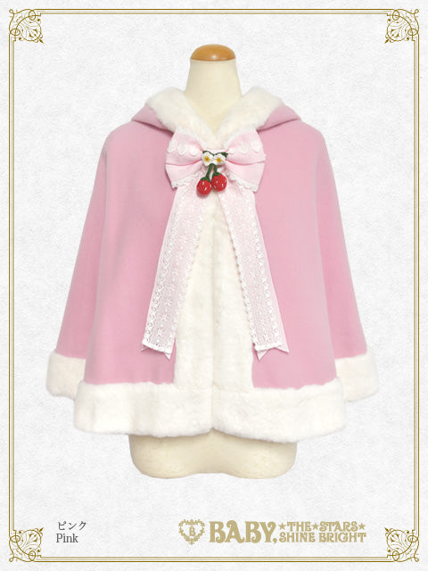 ゆらゆらいちごのうさみみファーケープ