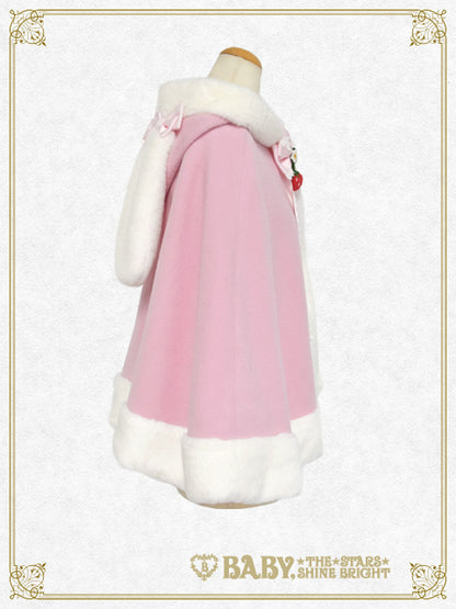 ゆらゆらいちごのうさみみファーケープ