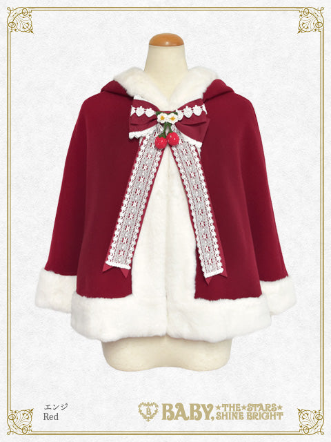 ゆらゆらいちごのうさみみファーケープ