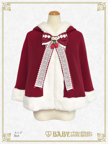 ゆらゆらいちごのうさみみファーケープ