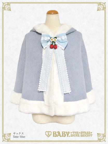 ゆらゆらいちごのうさみみファーケープ