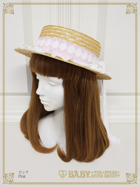 [Pre-order] Juicy Strawberry Memory Boater Hat