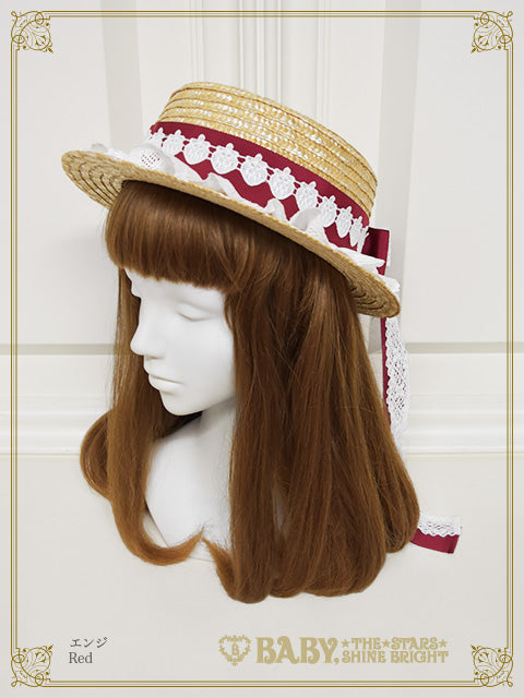 [Pre-order] Juicy Strawberry Memory Boater Hat