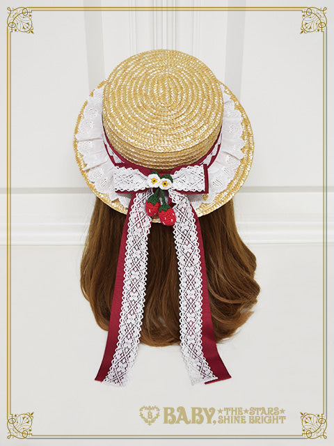 [Pre-order] Juicy Strawberry Memory Boater Hat