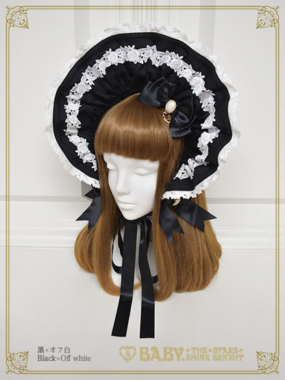 Rose Lace Rococo Bonnet