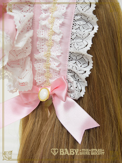 Rose Lace Rococo Bonnet