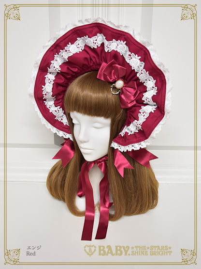 Rose Lace Rococo Bonnet