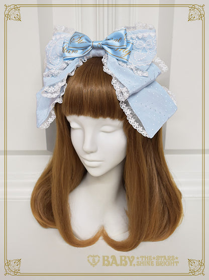 Lacy Twinkle Baby Ribbon head bow