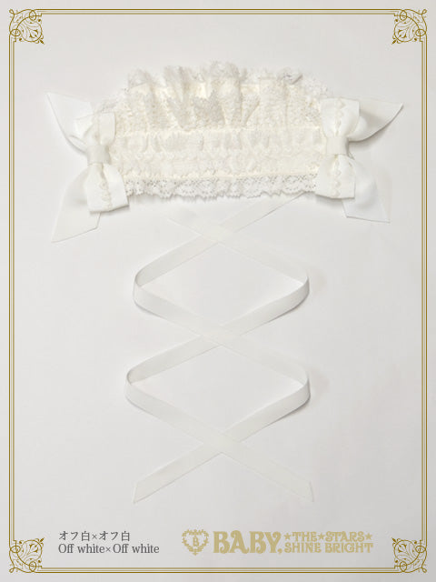 [タグ付き美品]リボンミルキーシュガー　　Creamy Ribbonヘッドドレス Creamy Ribbonヘッドドレス – BABY, THE STARS SHINE BRIGHT